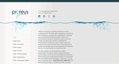 Desktop Screenshot of consult-proteus.com